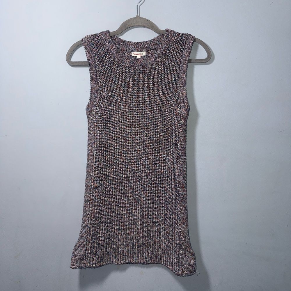 Ella Moss Knit Sleeveless Sweater Top Size Small Juniors (see measurements) EUC